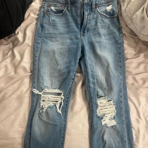 Distressed Blue Women's Jeans